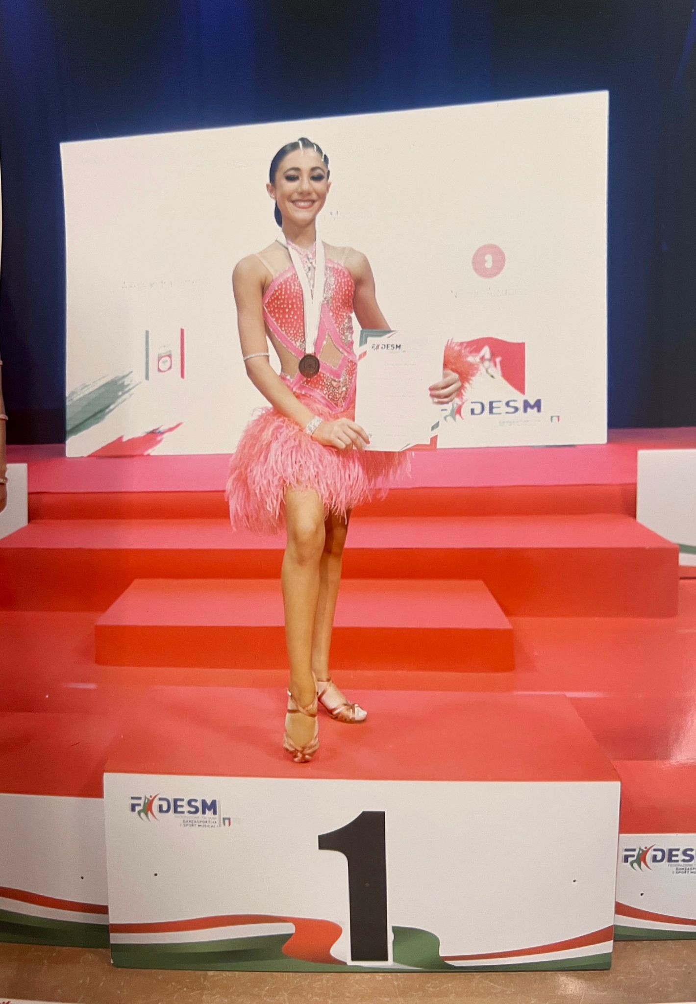 Alessandra Madonia  1° Classificata Combinata Latin Style 12/13 Classe B DANCING TEAM