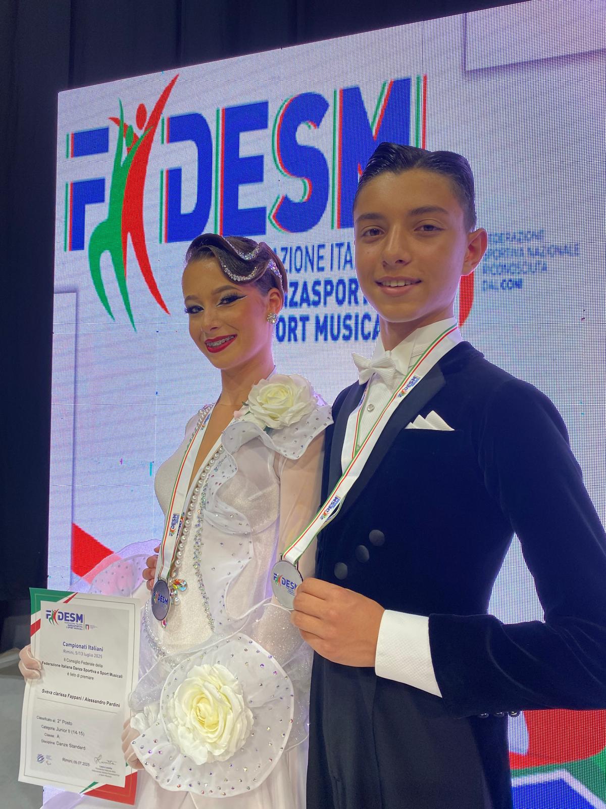 Alessandro e Sveva 2 classificati Danze standard 14-15 A