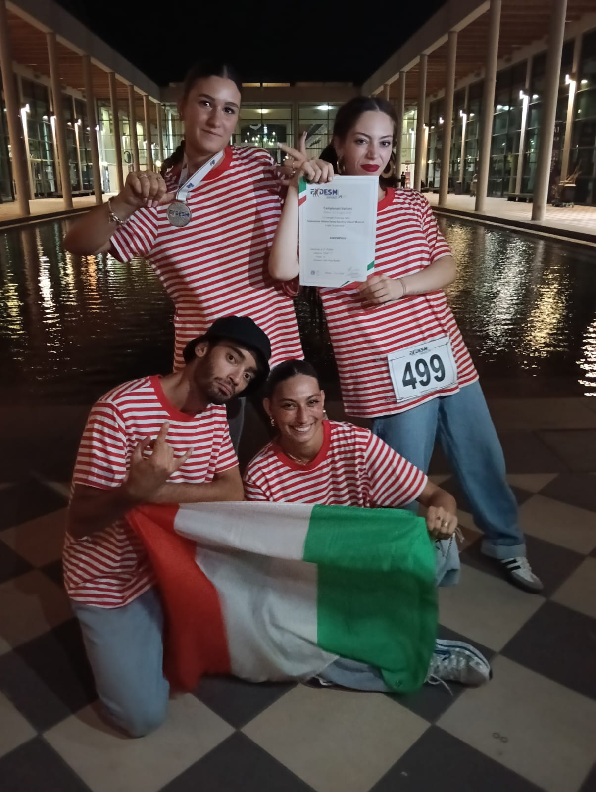 Alice Olmi,Eleonora Philippe,Greta Spagnoli,Francesco Mazzoni,Vicecampioni Italiani crew battle Ankemenux over 17 Livorno danza maestra Filippi