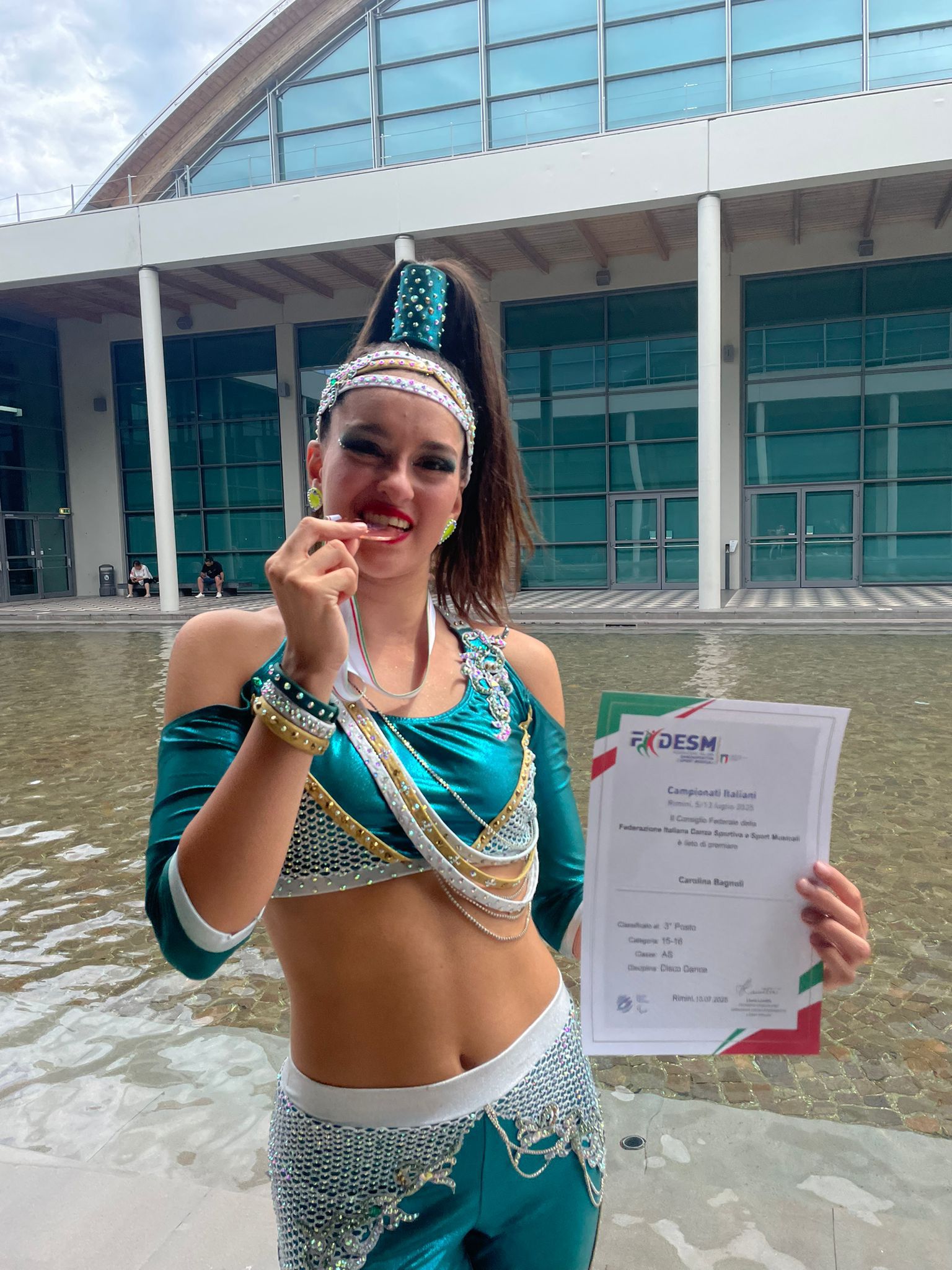 Carolina Bagnoli 3 classificata Disco Dance 15/16 classe As Italy Dance Village 2.0
