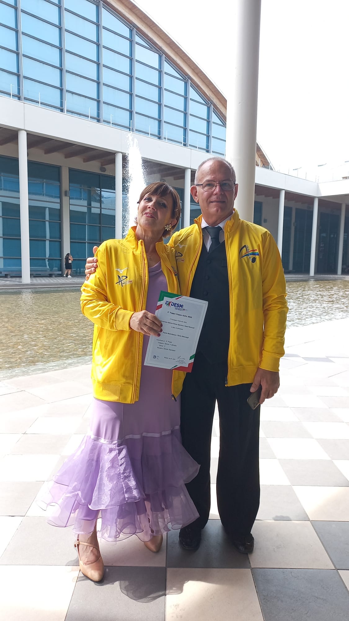 Dario Mencagli & Paola Malentacca 3° Posto Senior V danze Standard classe C ARCOBALENO AREZZO