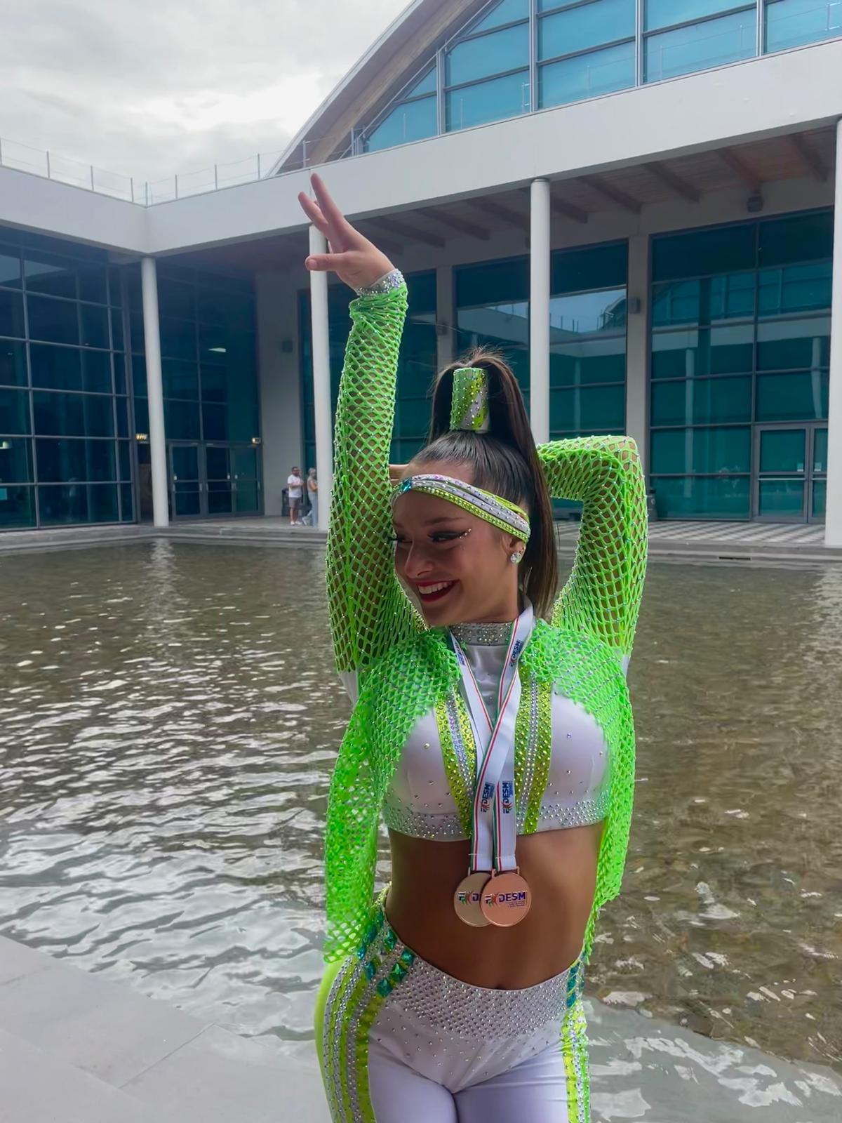 Denise Prosperi 3 classificata Disco Dance 13/16 classe A Italy Dance Village 2.0