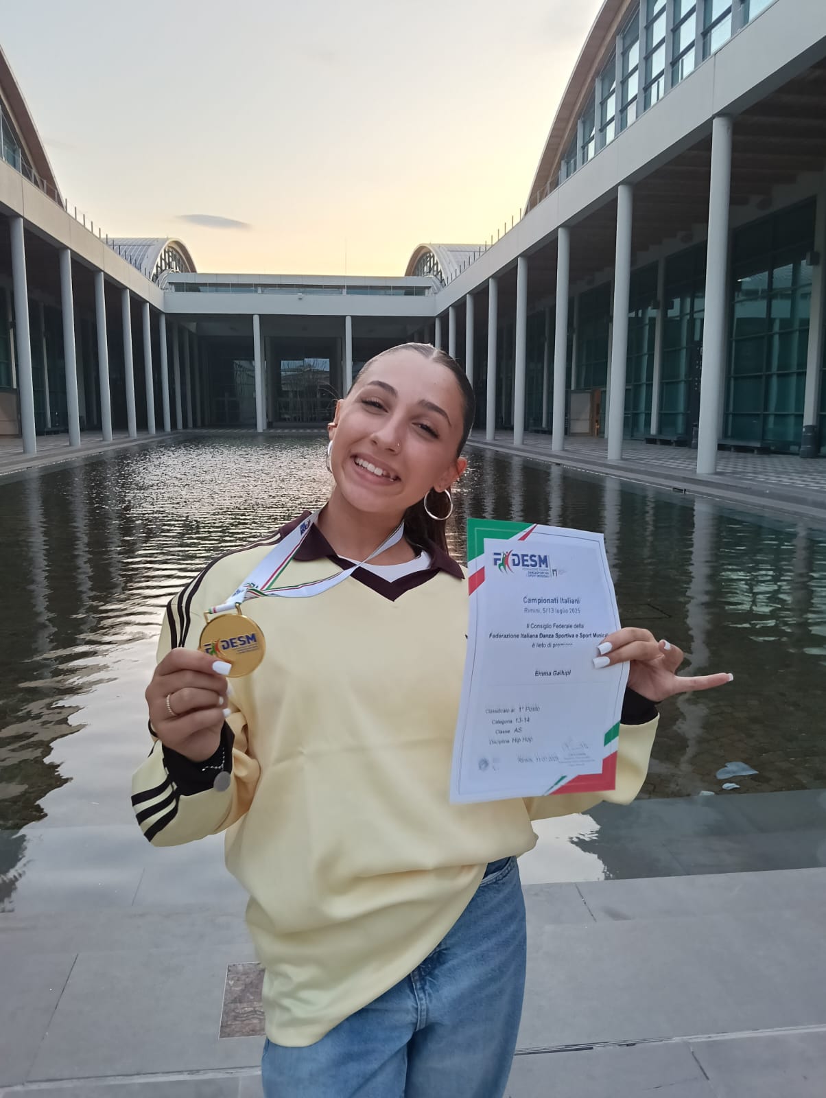 EMMA GALLUPI CAMPIONESSA ITALIANA HIP HOP SOLO 13/14 CLASSE AS LIVORNO DANZA MAESTRA FILIPPI ASD