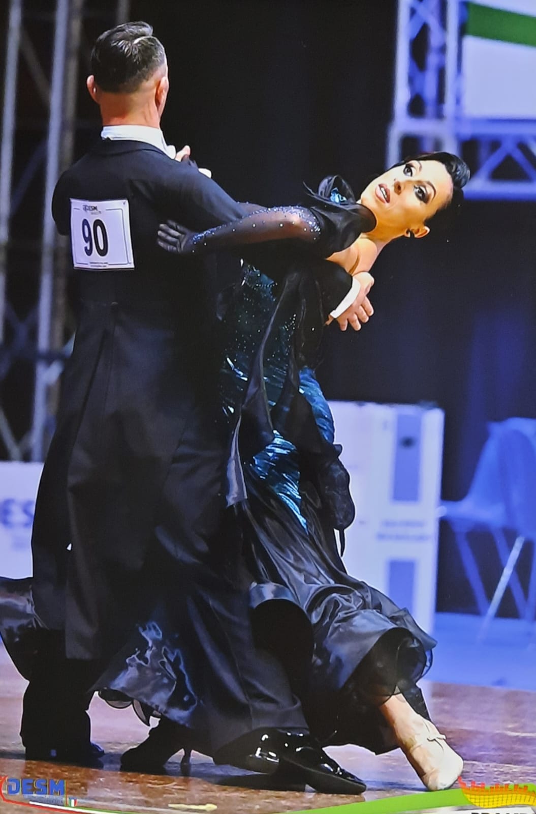 Emanuele Graziani e Elisa Decanini vicecampioni italiani 35/44 cl. A danze standard DANCE STYLE ACADEMY 2.0