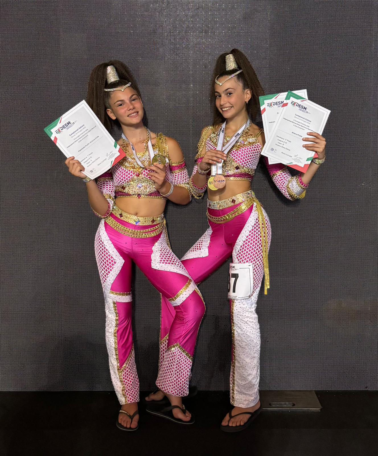 Fusilli Fiammetta/ Fretta Arianna Disco dance duo categoria 8/12 classe A 1^posto Ideal Ballet