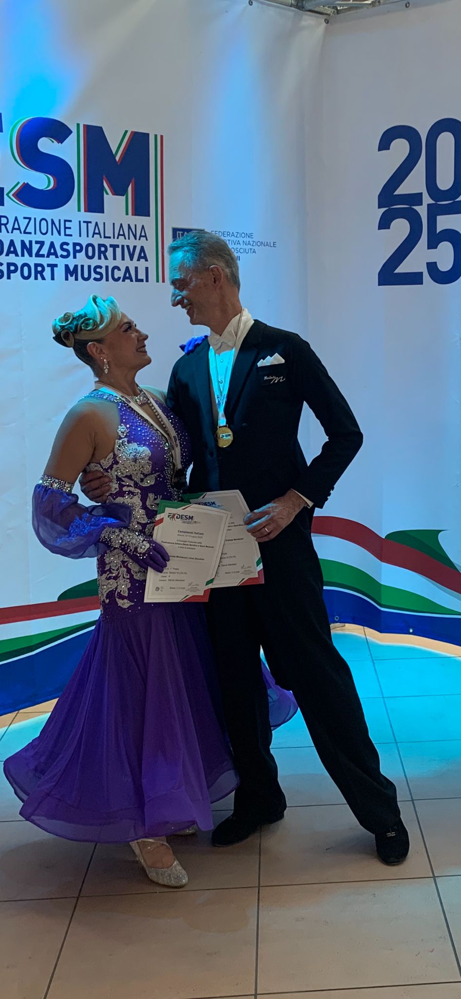 Ivan e Patrizia 1° classificato 70/74 cl A MAGILU DANCE