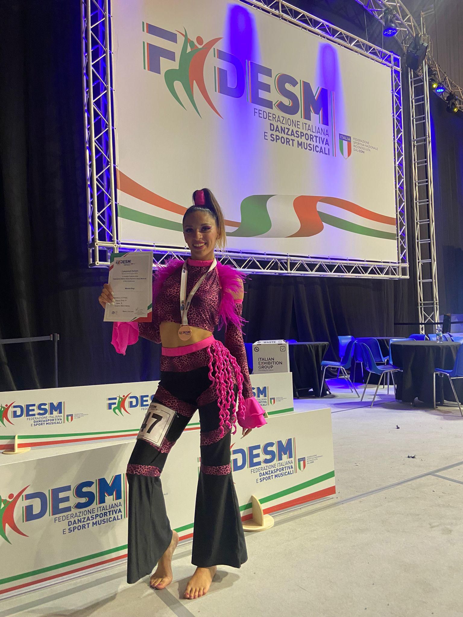 Michela Bogi Disco Dance solo over 17 B medaglia di bronzo Odissea 2001