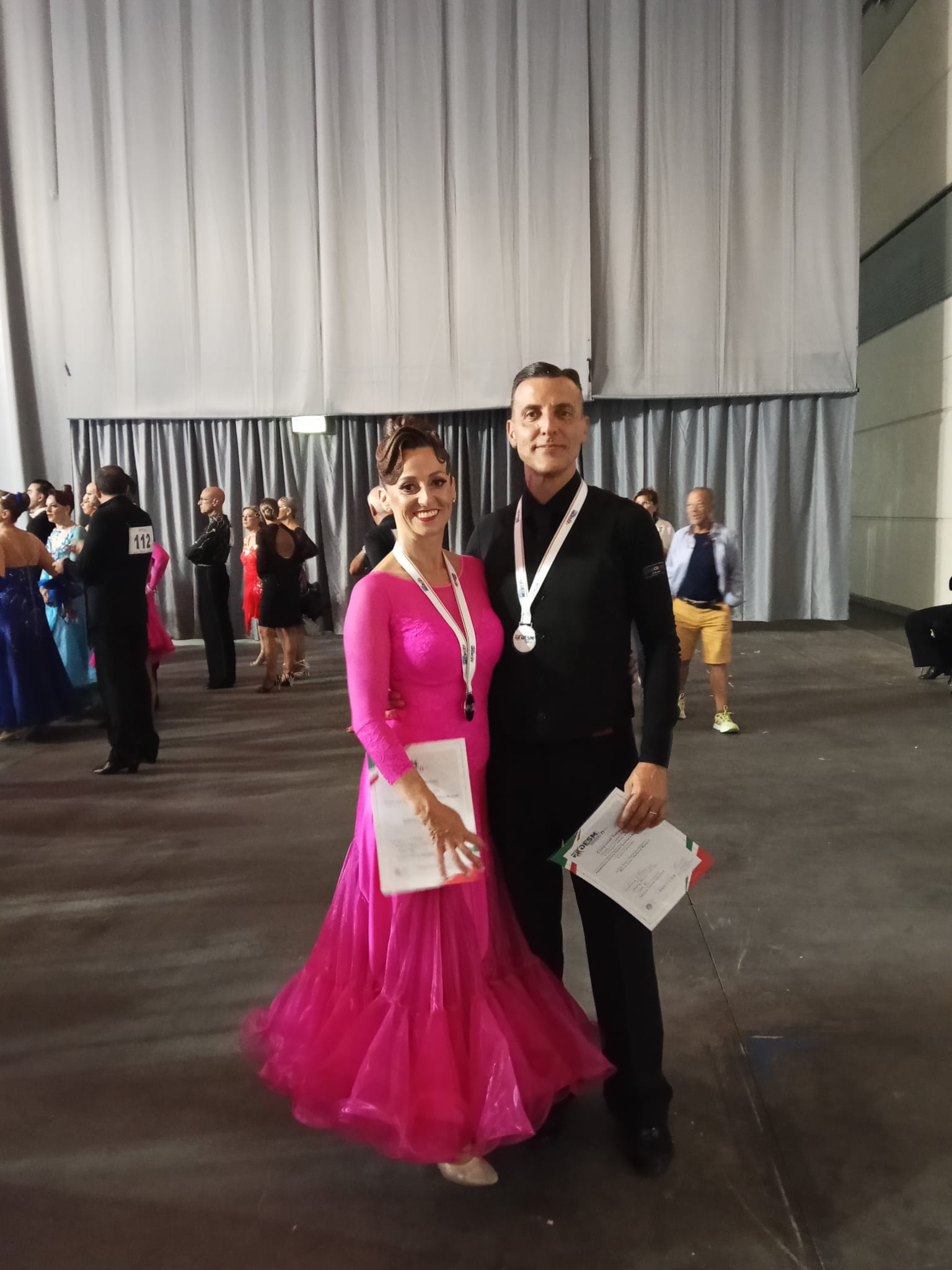 Mirco e Stefania 2’ classificati 45/54 classe b3 danze standard ASD MELODY