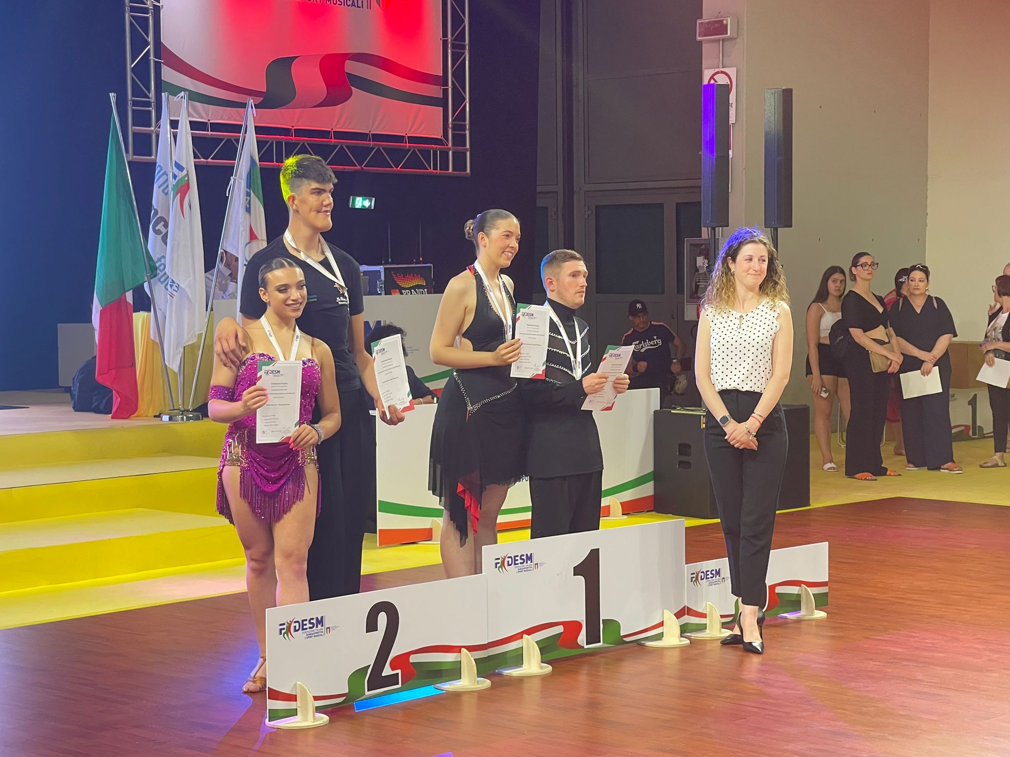 1’ Classificati Riccardo Meucci e Chiara Vannucchi - Danze Latino Americane Paralimpiche Combi over 16 B Dir ASD Progetto Danza Toscana