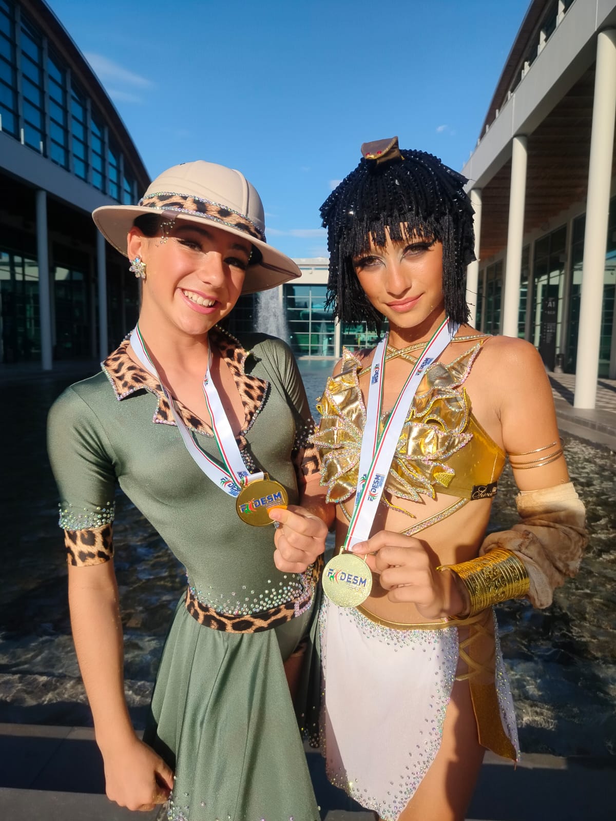 Sofia Malfatti e Jade Serretti Show Dance duo 13/14 AS oro Olympia Dance Village