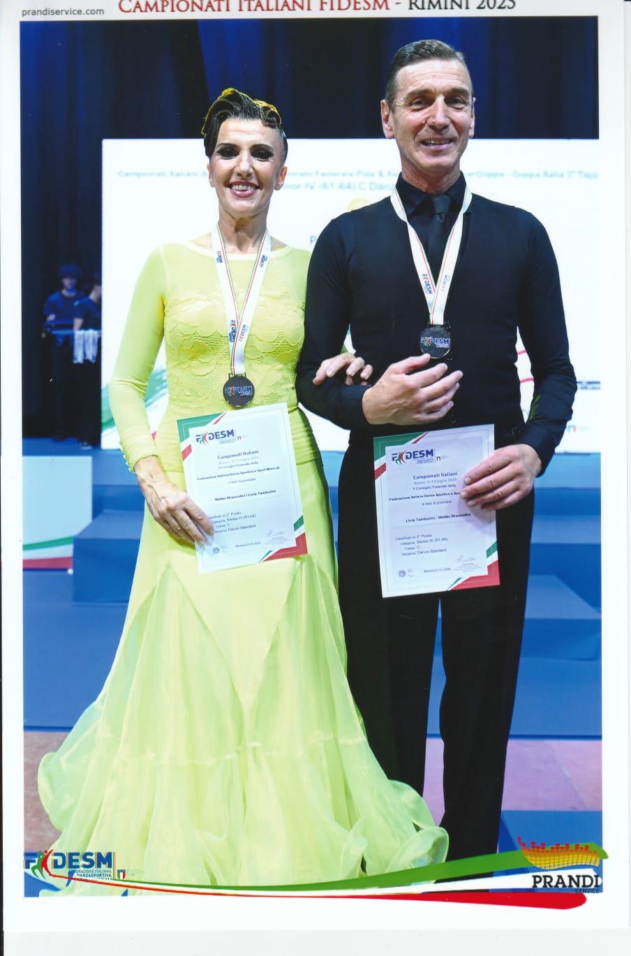 Walter e Livia 2’ classificati 61/64 c danze standard ASD MELODY
