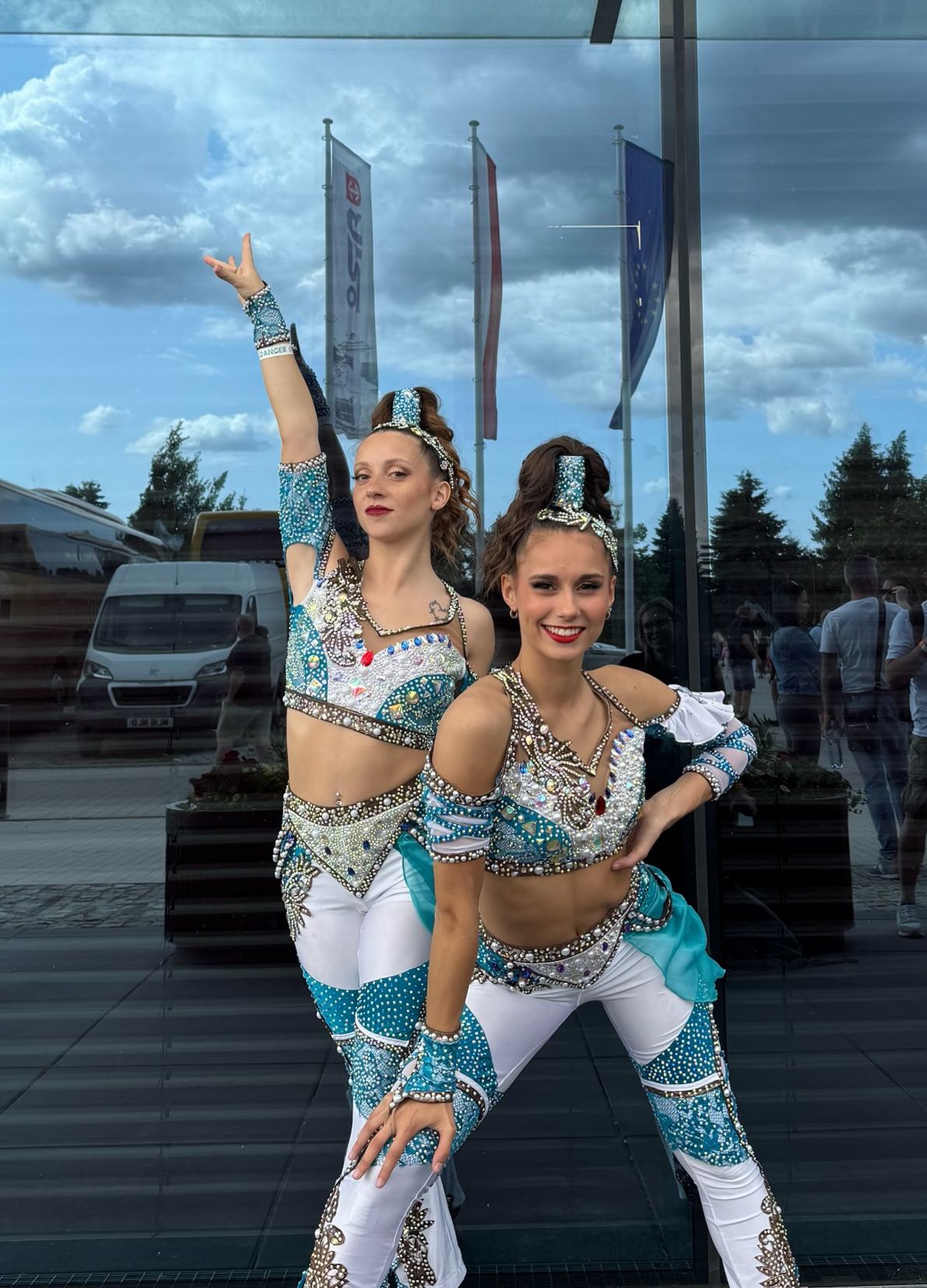 martina quattrini e camilla innocenti. 1º classificate in duo mix 17 oltre AS disco dance, ideal ballet