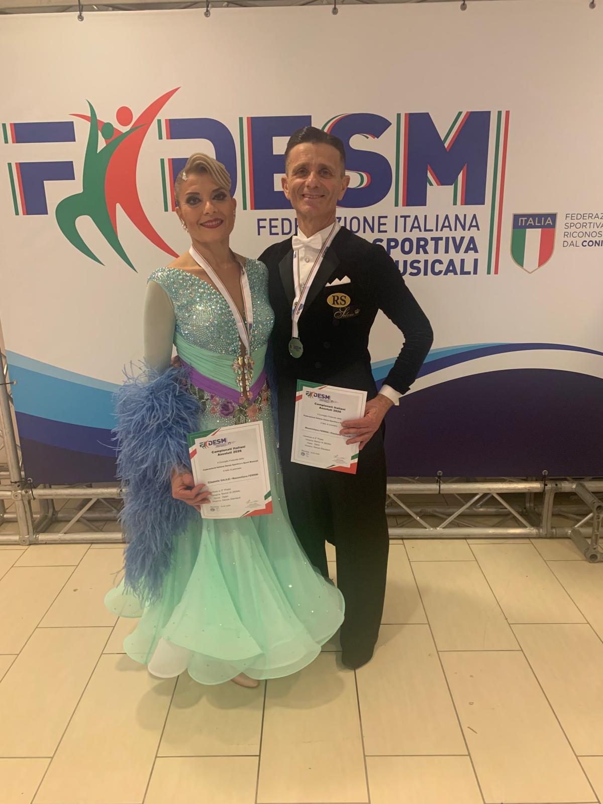 Vice Campioni assoluti Sen 3 Ferrini Massimiliano Galilei Elisabetta