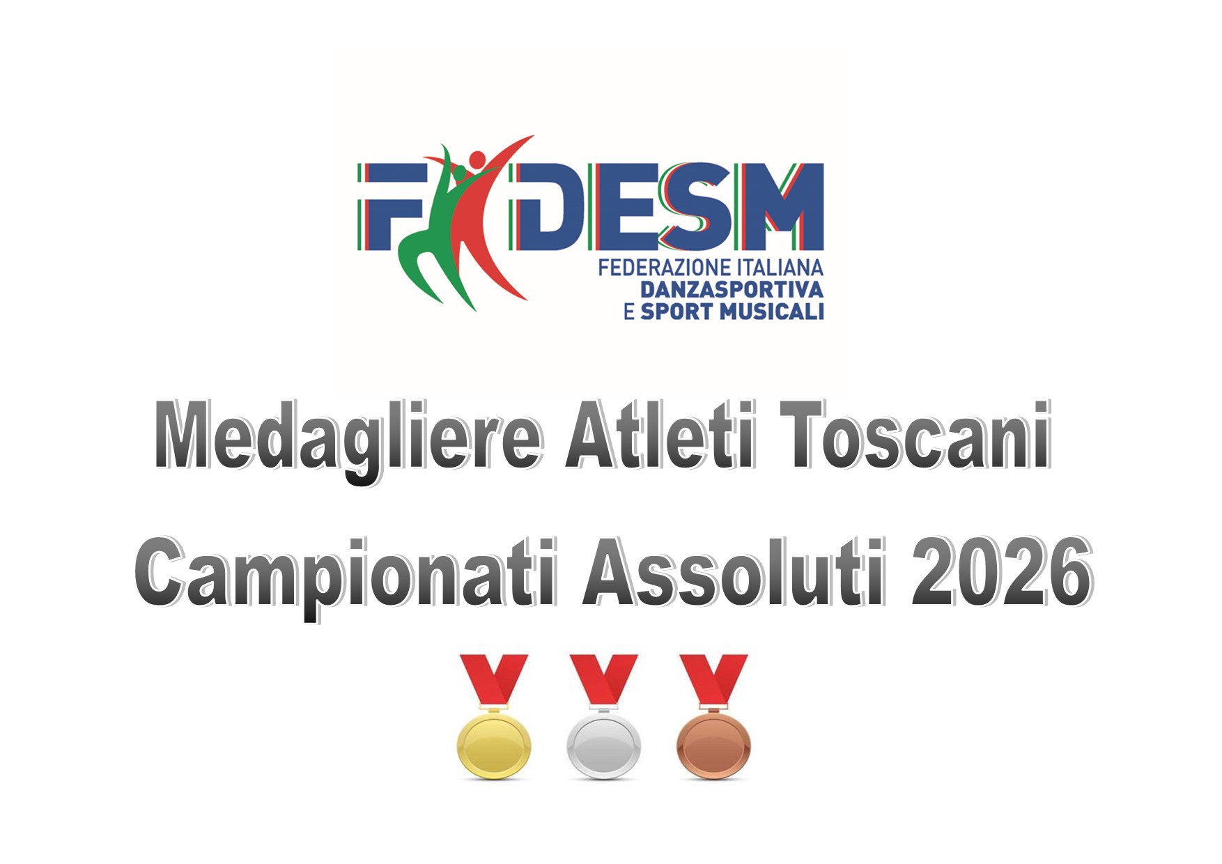 MEDAGLIRE ATLETI TOSCANI AI CAMPIONATI ASSOLUTI 2026